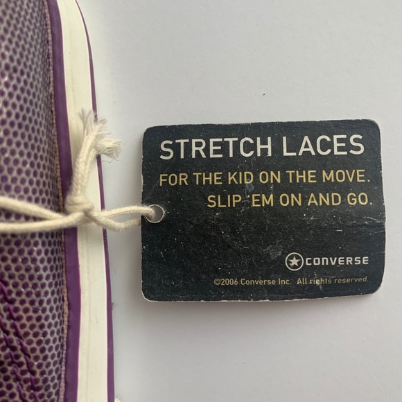 NEW Metallic Purple Converse All Stars - Picture 5 of 9